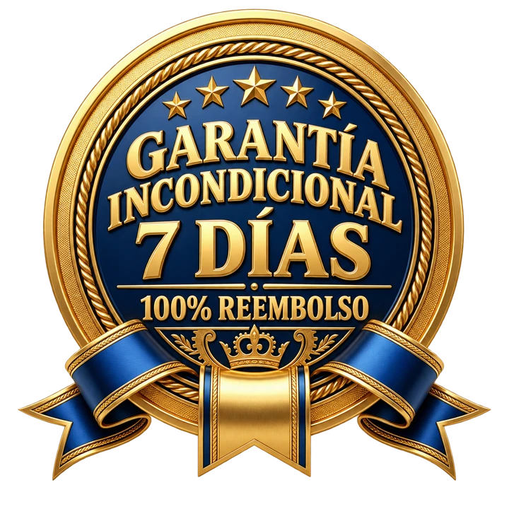 Sello de garantía incondicional de 7 días sin riesgo