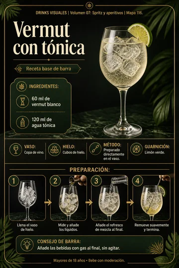 Vermut con tónica